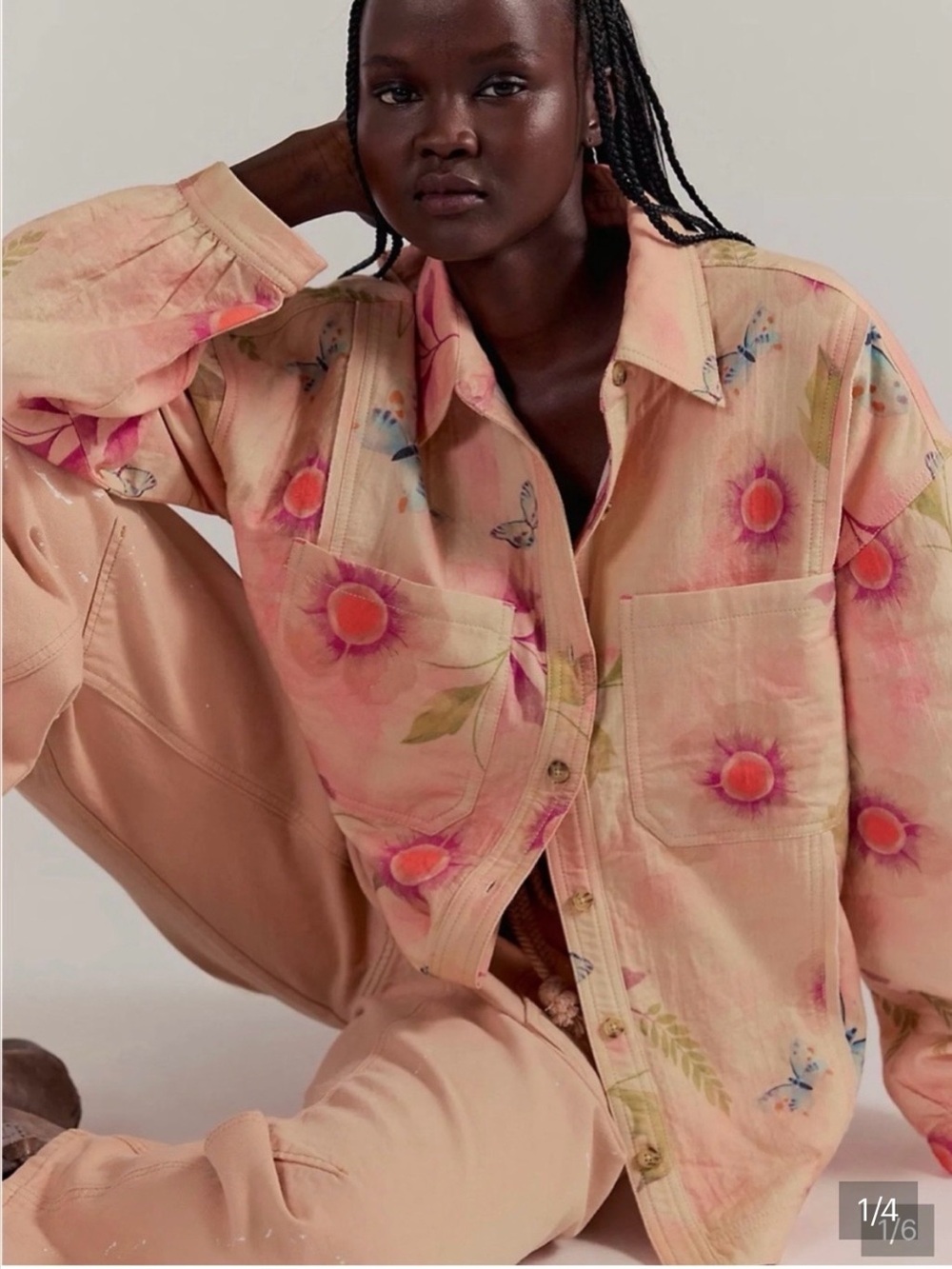 Free People/ We The Free The Free Petina
Garden Printed Button Down Size Medium